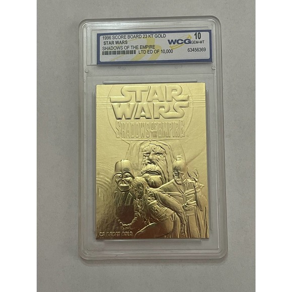 1996 Score Board 23 kt Gold Star Wars Shadows of the Empire Card - Picture 1 of 2